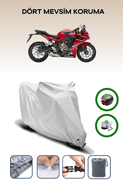 Breen حقيبة خلفية رمادية اللون ومتوافقة مع قماش المحرك المتوافق مع هوندا CBR 600 FA