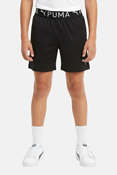 Puma Kids Boy Brand Logo Active Essential Drycell Shorts, Black