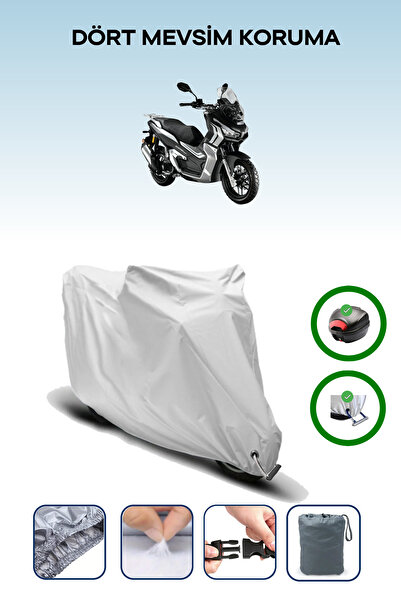 Breen حقيبة خلفية رمادية اللون ومتوافقة مع قماش المحرك المتوافق مع Kuba Rubano 150