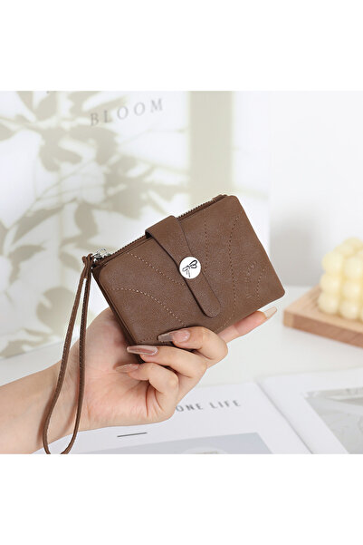 rinkadoll New Design Striped Pattern Soft Texture Small Exquisite Stylish Wallet