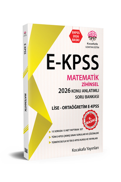 Kocakafa Yayınları EKPSS Zihinsel Lise Matematik Konu Anlatımlı Soru Bankası ...