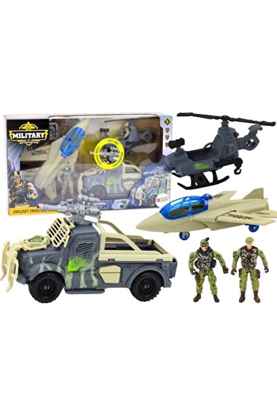 Kareldo Set militar cu elicopter, avion, vehicul și 2 soldați