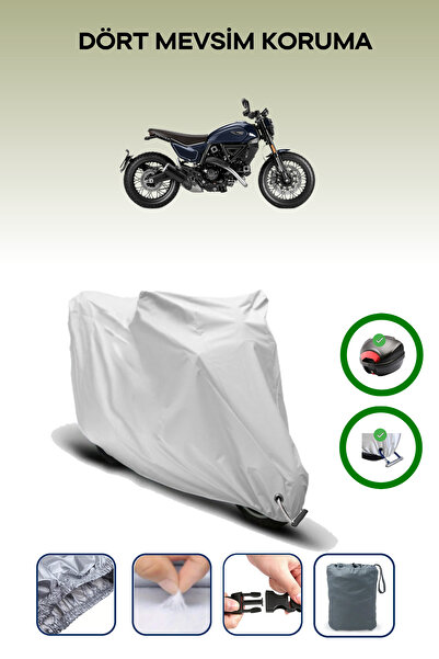 Breen Gray Rear Bag and Lock Compatible Ducati Scrambler Nightshift Compatibl...