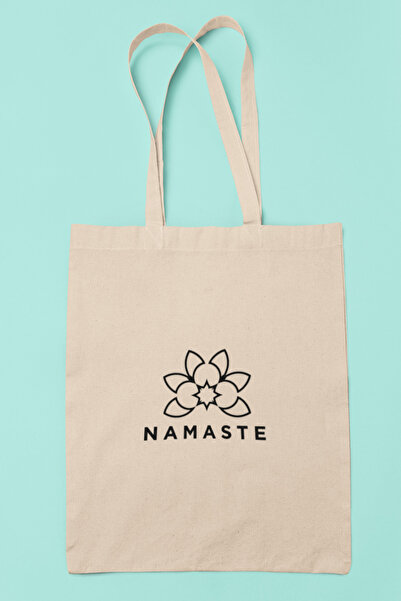 Namaste Yoga Gabardin Egzersiz Spor Mat Alışveriş Plaj Omuz Yoga Çanta