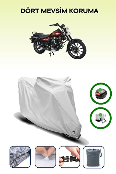 Breen Gray Rear Bag and Lock Compatible Bajaj Avenger Street 150 Compatible M...