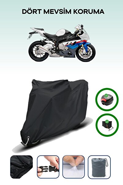 Breen حقيبة خلفية سوداء وقماش محرك متوافق مع BMW S 1000 RR HP Motosport