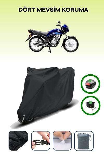 Breen حقيبة خلفية سوداء وقماش محرك متوافق مع قفل هوندا سي بي 125 إيه سي إي