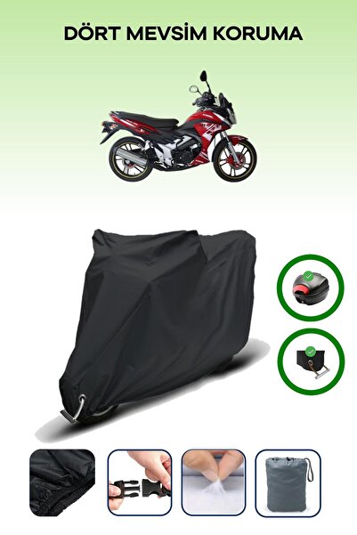 Breen حقيبة خلفية سوداء وقفل متوافقان مع قماش المحرك المتوافق مع King Motor KR-100-16