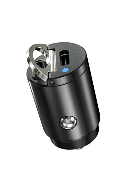 PRESTIGE CHARGE Incarcator Auto Hidden Design, Dual USB-C PD 30W (60W Total),...