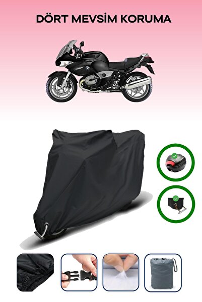 Breen حقيبة خلفية سوداء وقماش محرك متوافق مع BMW R 1200 ST