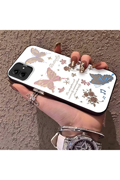 Hontinga حافظة هاتف متوافقة مع هاتف سامسونج جالاكسي A04، حافظة على شكل فراشة ...