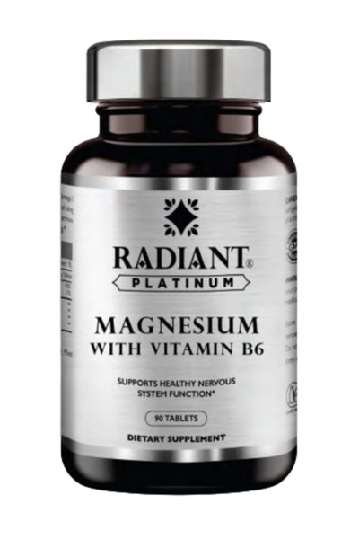RADIANT PLATINUM مغنيسيوم مع فيتامين ب6، 90 قرصًا
