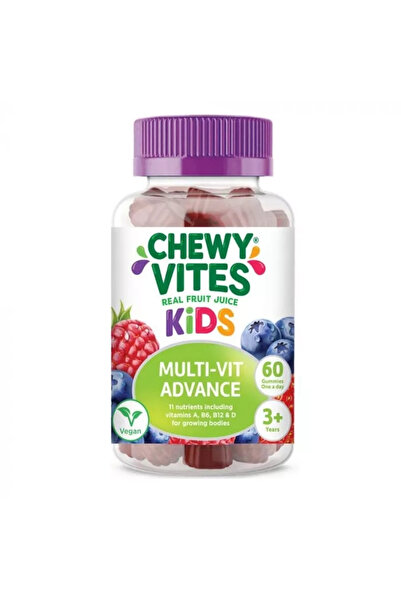Chewy فيتامينات فيتس للأطفال، مكمل غذائي متطور، 60 قطعة