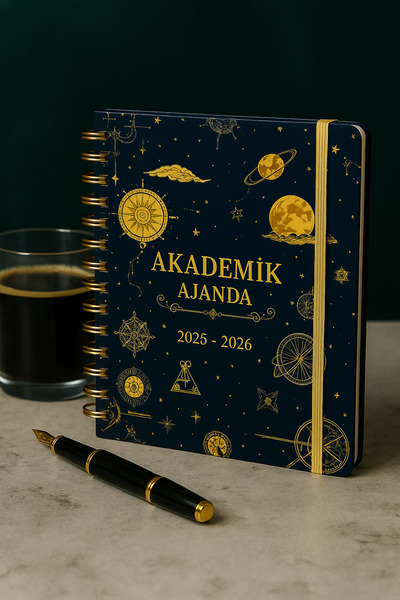 Andofis Академичен дневник 2026 16-месечен мотивационен дневник с твърда корица и спирална подвързия