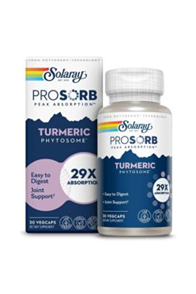 Solaray كبسولات بروسورب كركمين فيتوسوم™ النباتية لدعم المفاصل، عبوة من 30 كبسولة