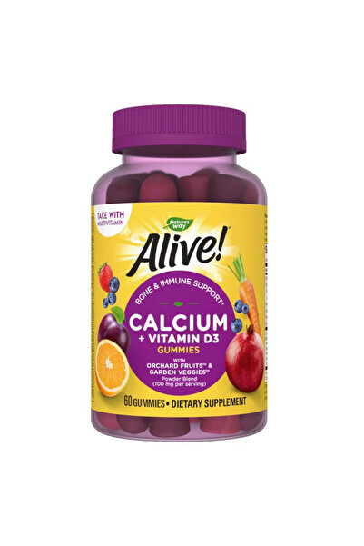 Alive Calcium + D3 Gummies 60's
