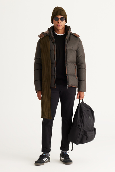 ALTINYILDIZ CLASSICS Maro Standard Fit Regular croială Coming Out cu glugă Mont