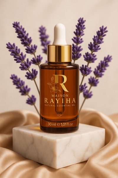 Maison Rayiha Real English Lavender Oil 30 Grams 100% Pure Natural Organic Cold Pressed Certified Care Oil