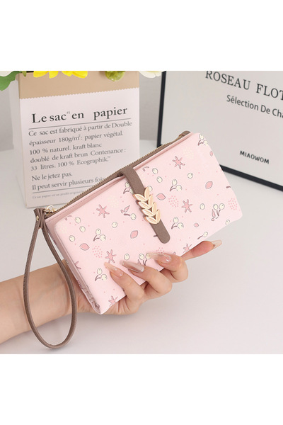 rinkadoll Yeni trend baskılı özel yumuşak dokulu kaliteli şık cüzdan