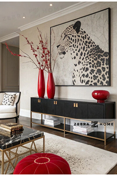 Z Concept Yağlı Boya Dokulu Kaplan Tablo