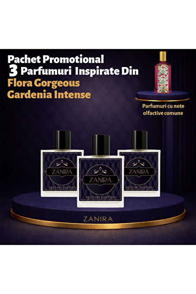 Zanira Promotional Set of 3 Perfumes 168 – Inspired by Flora Gorgeous Gardeni...