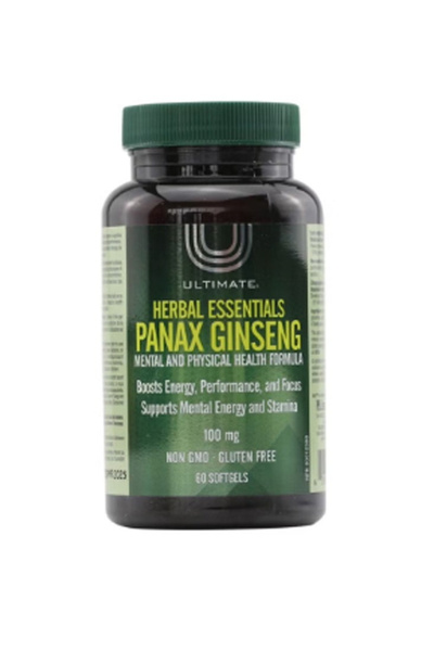 ULTIMATE مستخلص عشبة الجنسنغ الباناكس يعزز الأداء البدني ويقلل التعب، 60 قرصًا