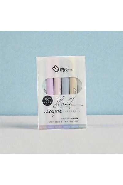 arı kırtasiye Pastel Renk Fosforlu Kalem Seti – Half Sugar (6’lı Set)