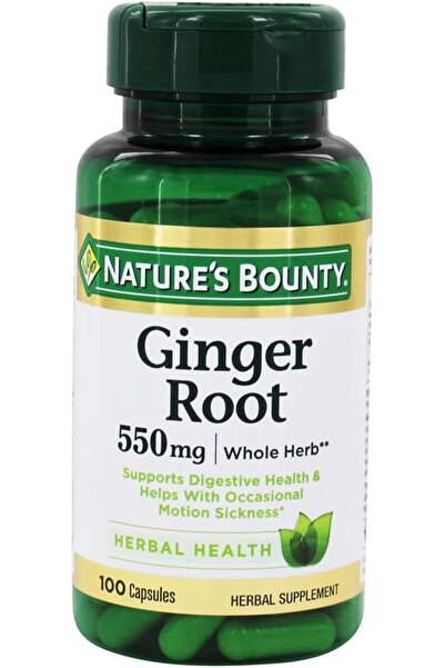 Nature's Bounty ginger Root 550Mg