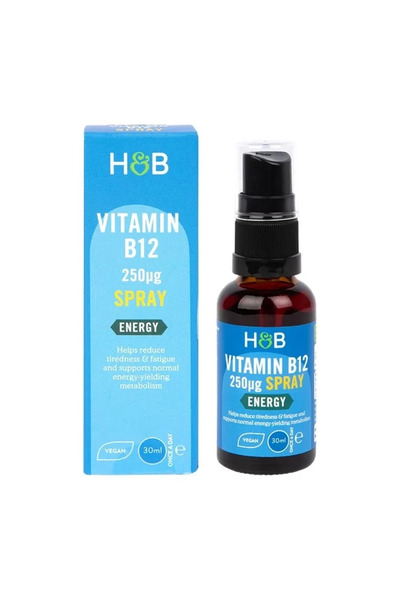 Holland & Barrett بخاخ فيتامين ب12 بتركيز 250 ميكروغرام، 30 مل
