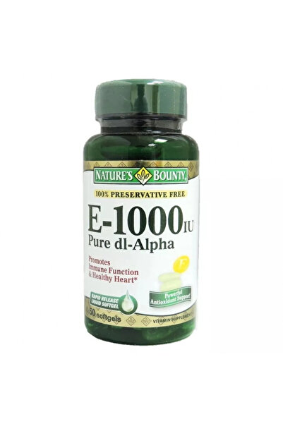 Nature's Bounty Vitamin E 1000IU Softgels 50's
