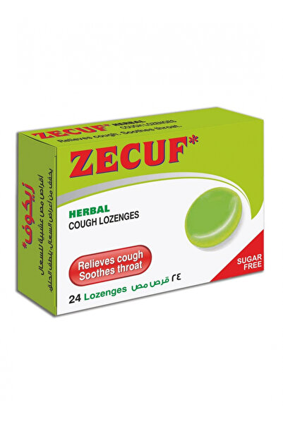 Zecuf معينات عشبية خالية من السكر، 24 قطعة
