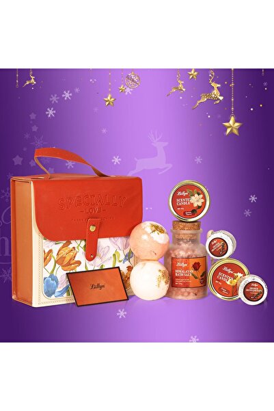 Liillya هدايا عيد ميلاد للنساء، 7 قطع، هدايا عيد الميلاد للنساء، مجموعة هدايا سبا فاخرة للتدليل