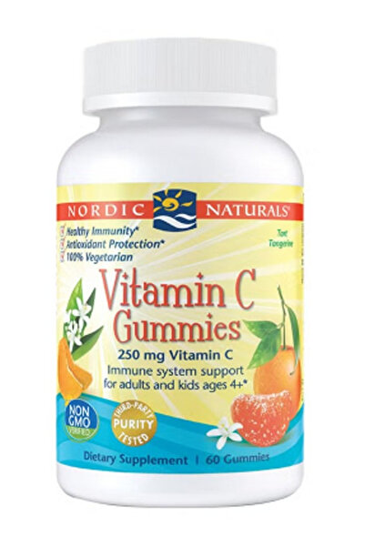 Nordic Naturals حلوى فيتامين سي تدعم صحة المناعة ونضارة البشرة، 60 قطعة