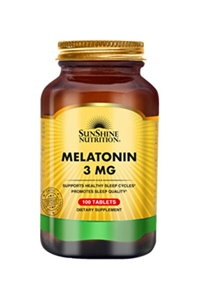 Sunshine Nutrition Sunshine Melatonin, 3 Mg Tab, 100S
