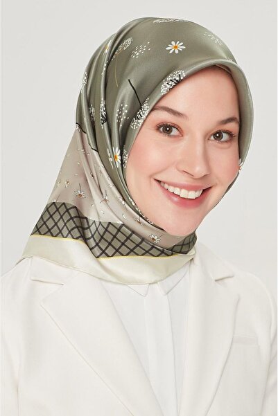 Armine Eșarfă de mătase Nostalgia - 8517-36 Green Twill