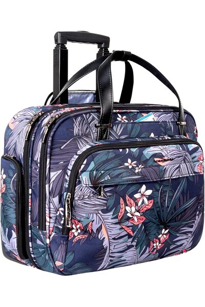 VANKEAN Rolling Laptop Case for Women, Premium Rolling Travel Bag Fits Up to 15.6 Inch Laptop