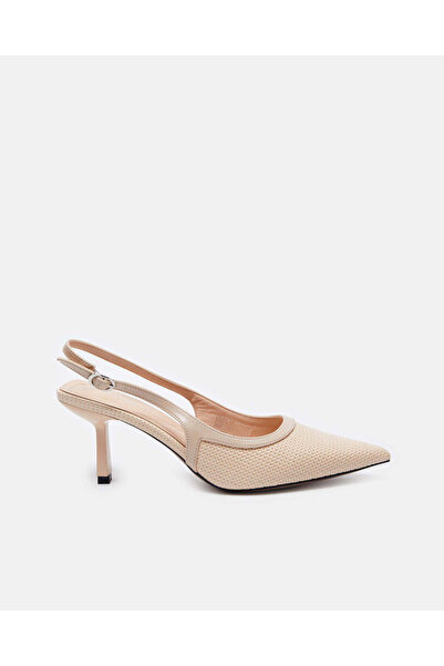 REDTAG Women Beige Textured Slingback