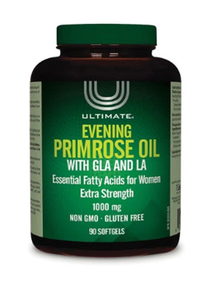 ULTIMATE Evening Primrose Oil Promotes hormonal balance and skin health, 1000 Mg