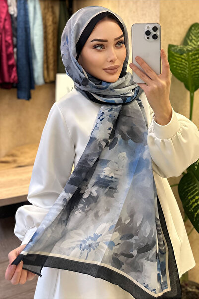 CUOCA LOUNGE Pastel Çiçek Desenli Soft Pamuk Şal