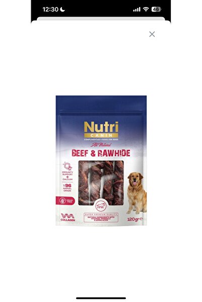 Nutri Canin Nutri Beef&Rawhide Köpek Ödül Maması 120 gr