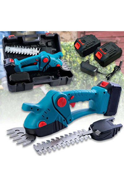UNİBOX 2 in 1 Electric Garden Shears, 2 36V Batteries, for Grass and Hedge