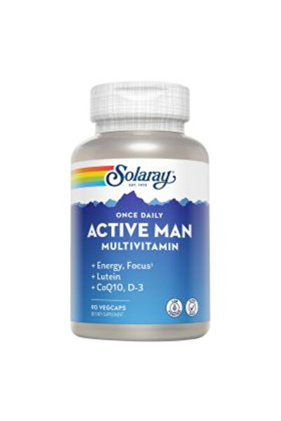 Solaray كبسولات مكمل غذائي متعدد الفيتامينات للرجال النشطين، عبوة من 90 كبسول...