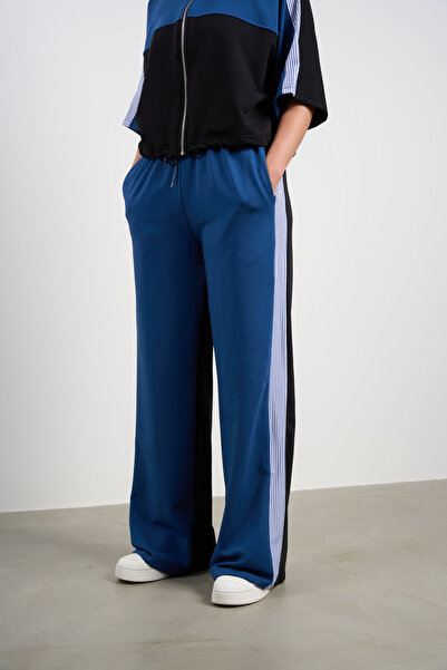 HANIQA Paneled Striped Sweatpants