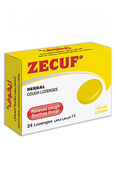 Zecuf معينات الليمون لتهدئة تهيج الحلق، 24 قطعة