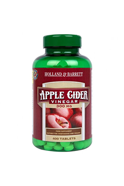 Holland & Barrett أقراص خل التفاح النباتية 300 ملغ، عبوة من 400 قرص