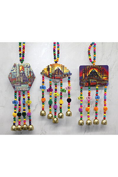 Epilons Istanbul Themed Colorful Beaded Hanging Wind Chime