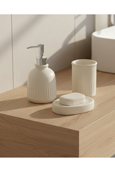 REDTAG Ivory Basic Bathroom Set (3 Piece)
