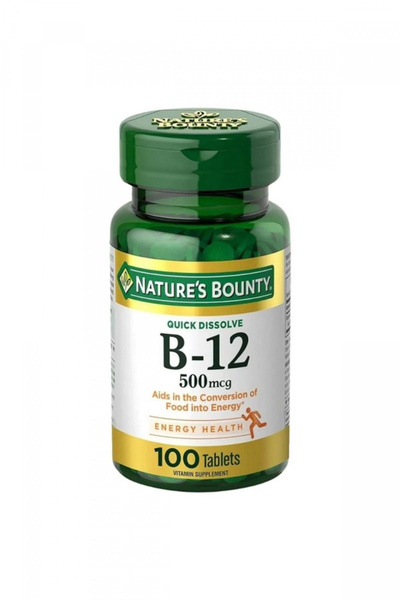 Nature's Bounty Vitamin B-12 500Mcg Tab 100S