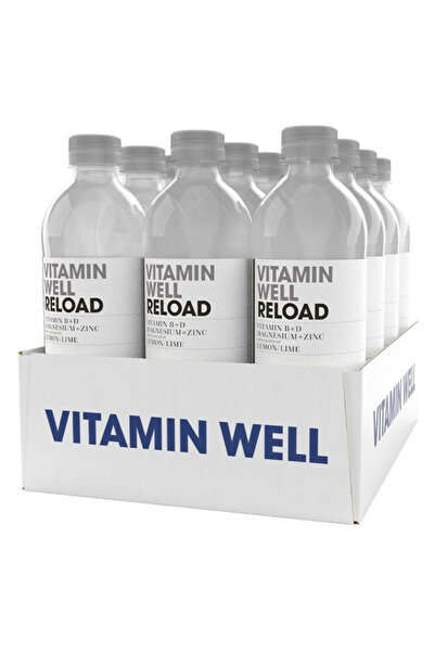 Vitamin well ريلود، ليمون لايم، 500 مل، عبوة من 12