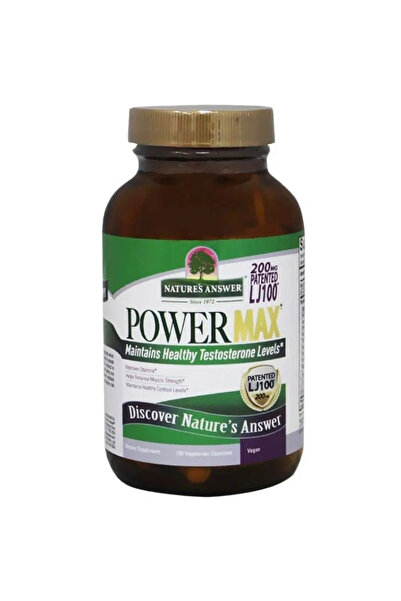 Nature's كبسولات أنسر باور ماكس النباتية لتعزيز هرمون التستوستيرون والقدرة على التحمل، عبوة من 120 كبسولة